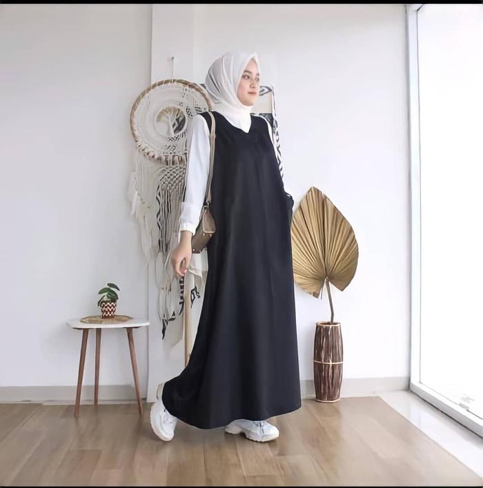 JOLLY DRESS Gamis Overall Remaja Overall Dress Remaja Korea