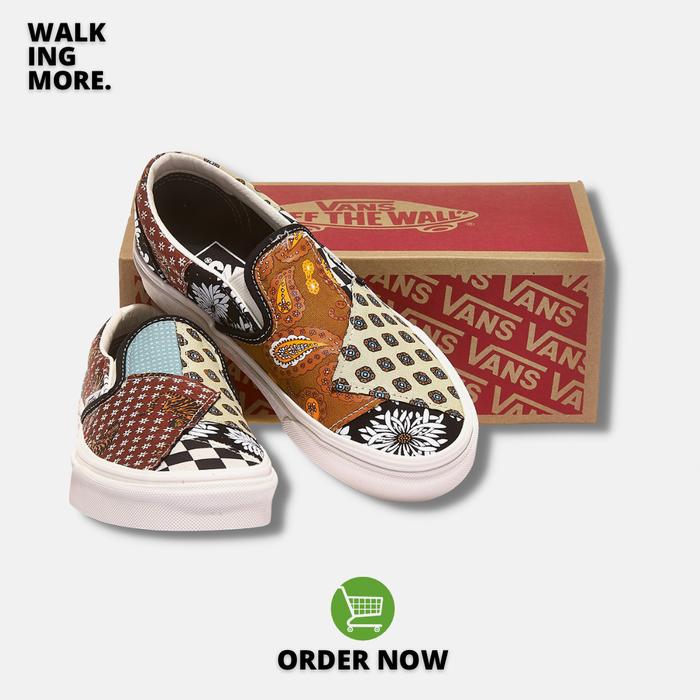 BEST DEAL VANS SLIP ON TIGER PATCHWORK ORIGINAL RESMI STORE