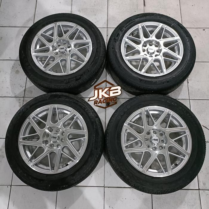 Velg Mobil Bekas AMBARITA HSR R15X7 Lubang 4 ET32 BAN 195 60 R15