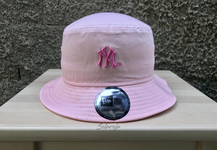 Topi Wanita New Era MLB Women New York Yankees Pink/Purple Bucket Hat