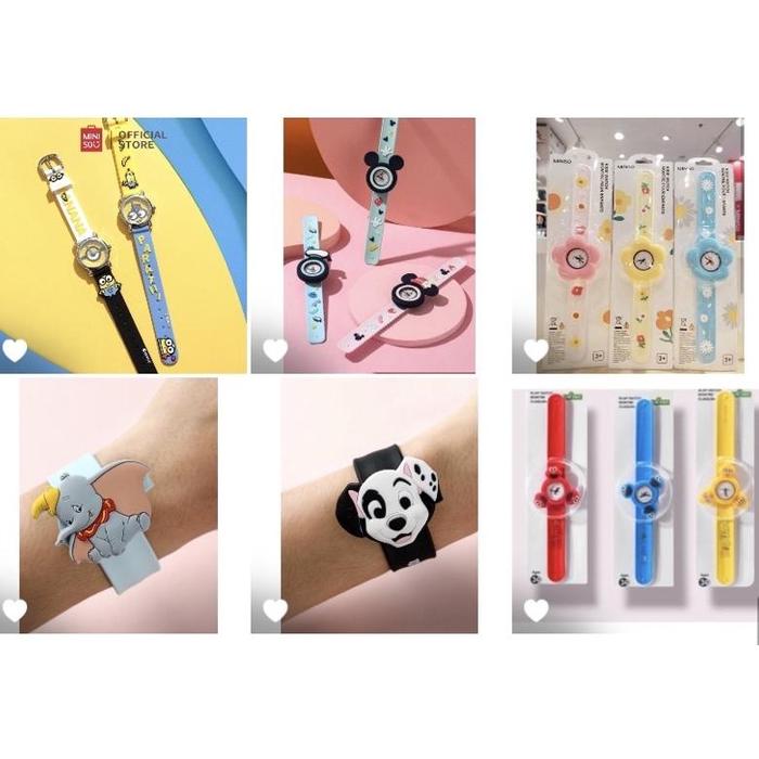MINISO Jam Tangan Anak Sunflowers / Disney / Animals / Minions /