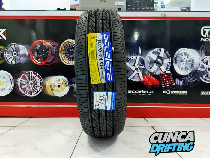 Ban mobil kijang LGX panther Evalia Tubeles ACCELERA ECO PLUSH 195/70 Ring 14 Bukan Dunlop