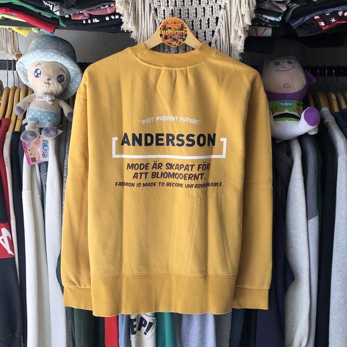 ANDERSON BELL CREWNECK JAKET SECOND THRIFTTING COWOK CEWEK MURAH