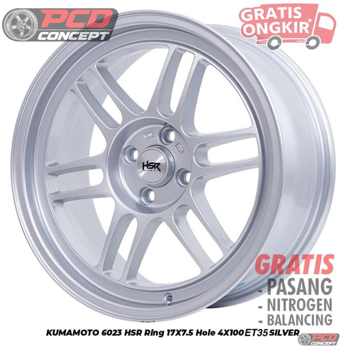 Velg Mobil R17 Kumamoto 6023 HSR | Model Enkei RPF 01 |VELG R17 Silver