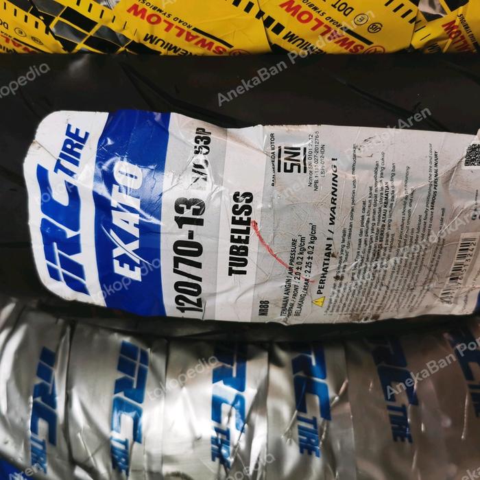 IRC 120 70 13 EXATO TUBELES BAN NMAX DEPAN UPSIZE