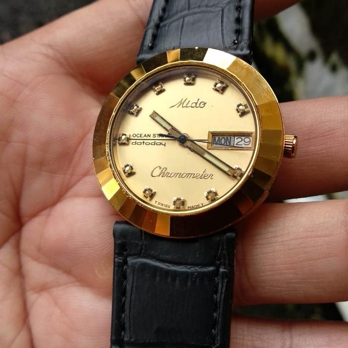jam tangan mido chronometer otomatis jam vintage jam klasik jam pria