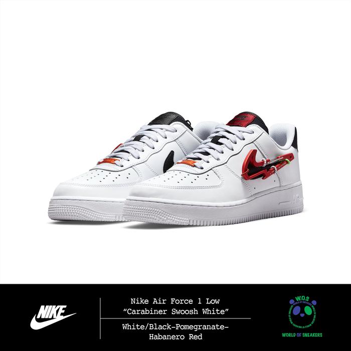 Nike Air Force 1 Low “Carabiner Swoosh Habanero Red”