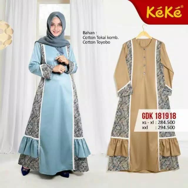 Qonitah Project GDK 181918 Gamis Wanita Dewasa Keke Busana