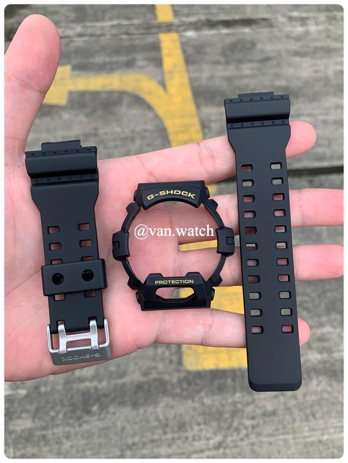 Band Bezel BNB CASIO GSHOCK G 8900 GR 8900 GWX 8900 Series ORIGINAL Tulisan Gold Buckle Silver
