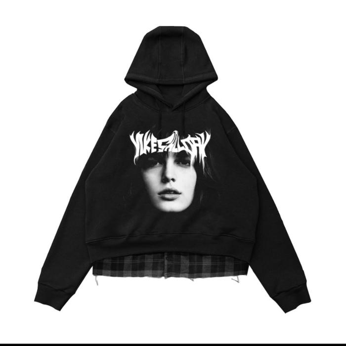 CROP HOODIE UNFINISHED HOMSKIN / YOUNG / YIKESALLDAY