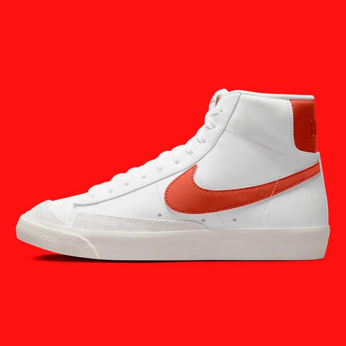 Nike blazer mid 77 vintage original sneakers shoes white orange