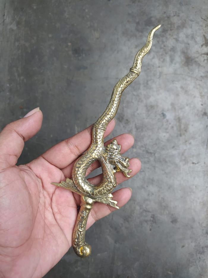 Keris Naga Runting Bahan kuningan