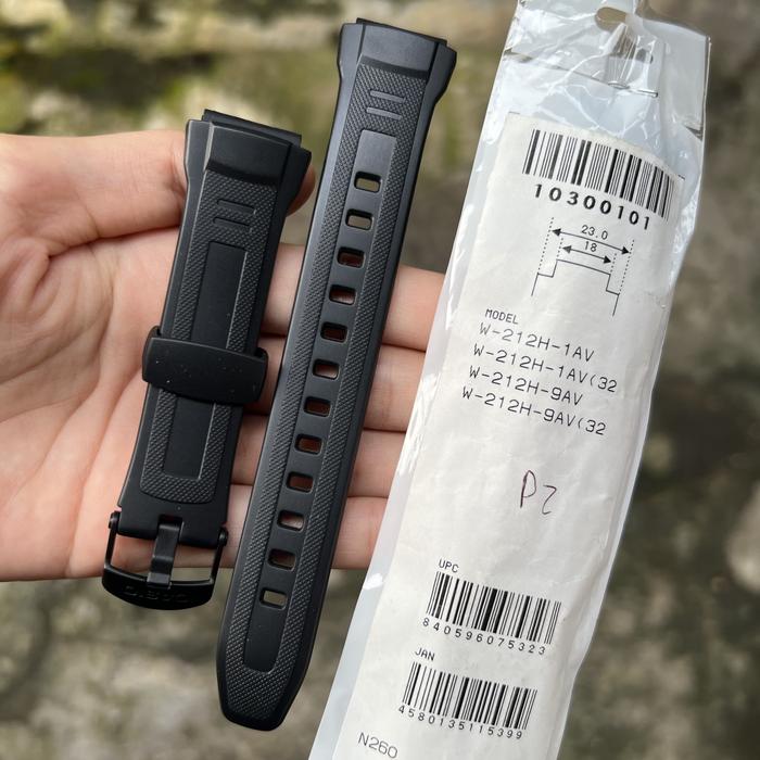 Tali strap jam tangan casio original W-212H 1AV band W 212H