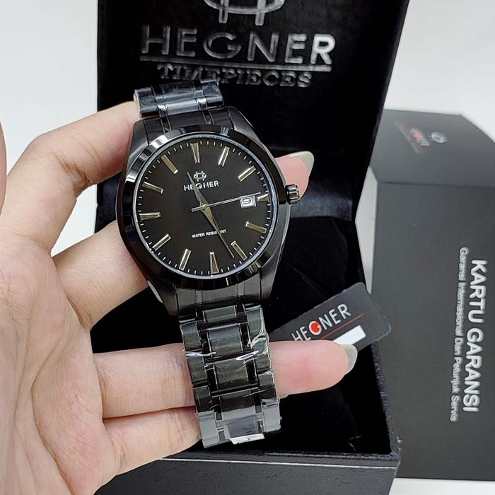 Jam tangan Pria Hegner 1678 tali rantai original