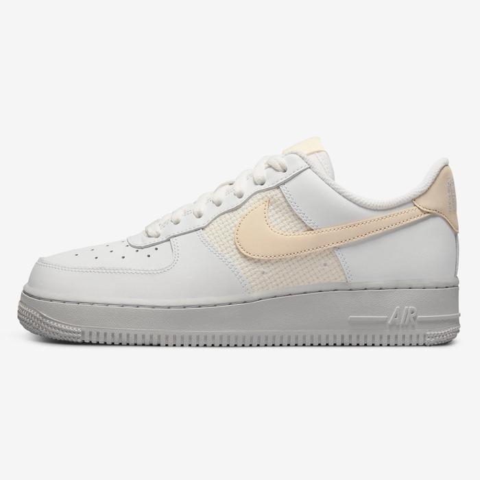 NIKE AIR FORCE 1 '07 ESSENTIAL CROSS STITCH WHITE CREAM ORIGINAL