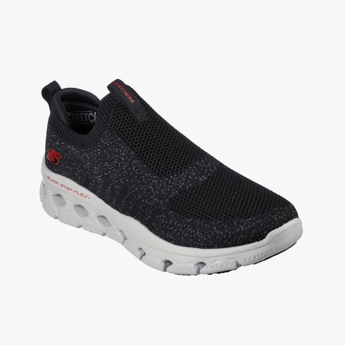 SKECHERS SKECHERS GLIDE-STEP FLEX MEN'S FITNESS SHOES - BLACK