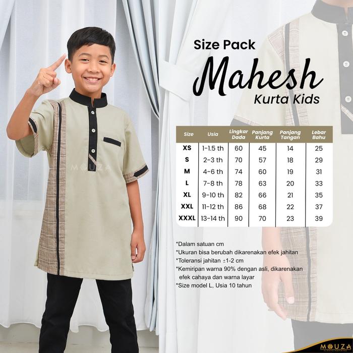 [Puby] Kurta Mahesh Kids By Mouza | Koko Anak | Sarimbit Mouza 2022