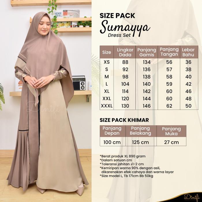 [Puby] Sumayya Dress Set By Mouza Indonesia | Sarimbit Mouza 2022
