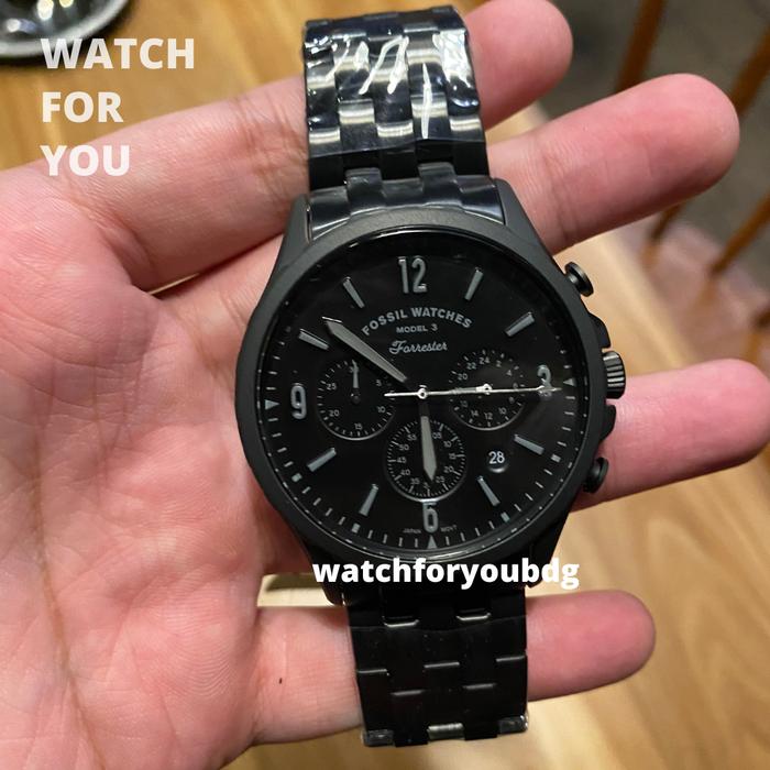 Jam Tangan Pria Fossil Forrester Black Original FS 5697 FS5697 Fos WFY