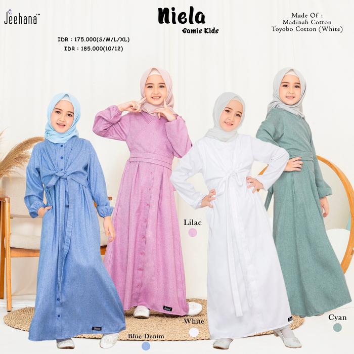 Gamis Dress Anak Perempuan Jeehana Gamis Niela Kids