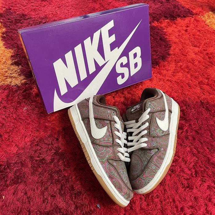 Nike SB Dunk Low PRO Paisley Brown 100% Original