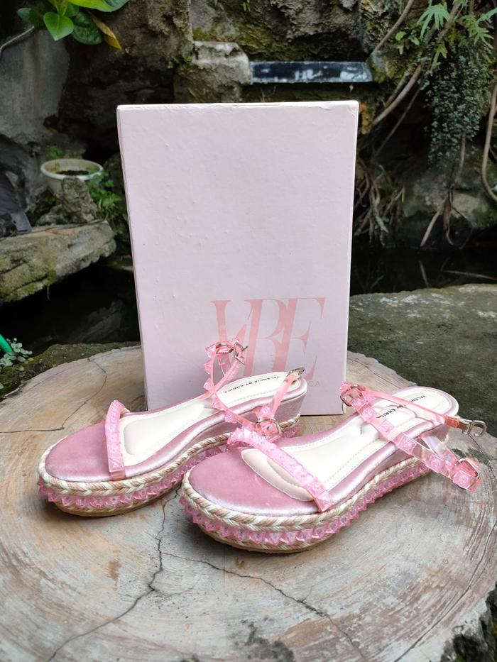 AMIA Wedges Valencia by Enrica PINK size 35 VBE NEW