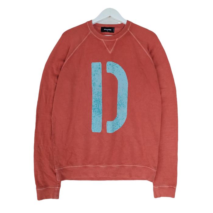 Dsquared2 Vintage Washed Classic Raglan Fit Crewneck