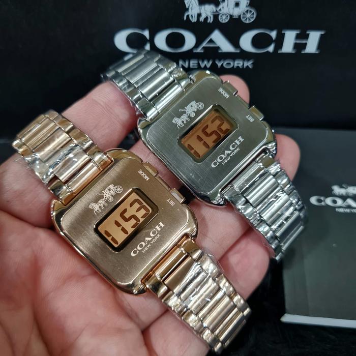 Jam Tangan Wanita COACH Darcy Digital Steel