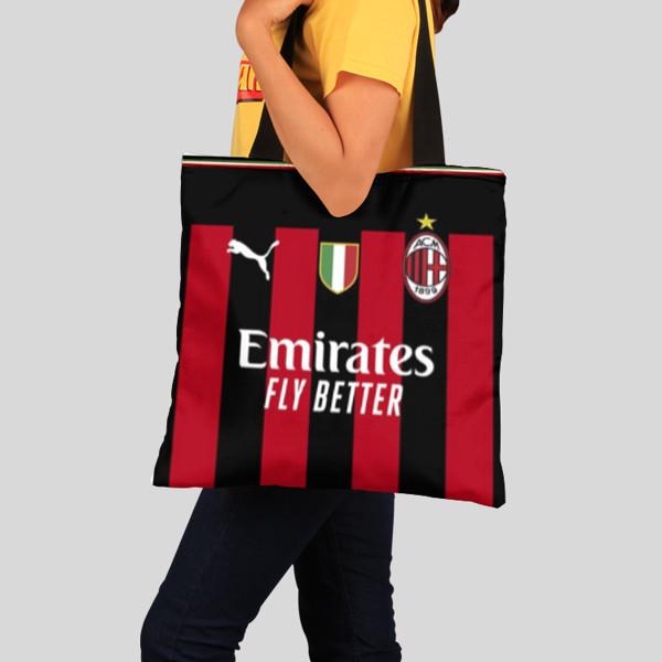 Tote bag Disain jersey Ac Milan home 2022/2023
