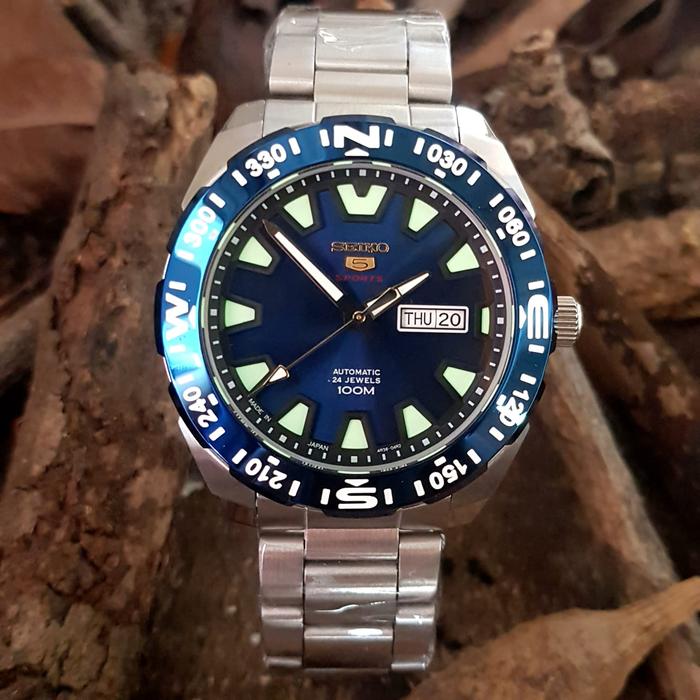Jam Tangan Pria Seiko 5 Sport 4R36A Automatic Stainles Fullset
