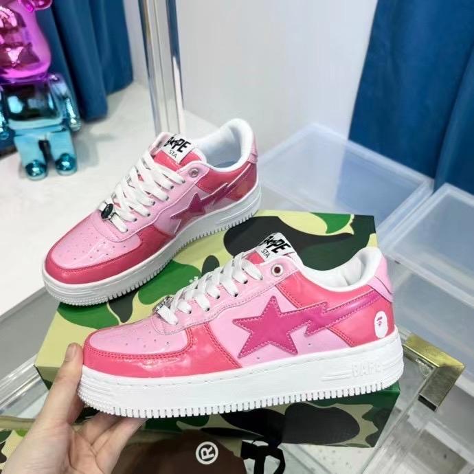 A Bathing Ape Bape Sta Low Pink