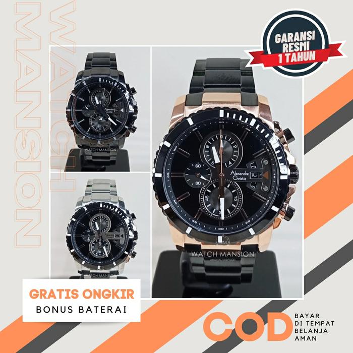 JAM TANGAN PRIA ALEXANDRE CHRISTIE 6532 AC 6532 AC6532 STAINLESS ORI