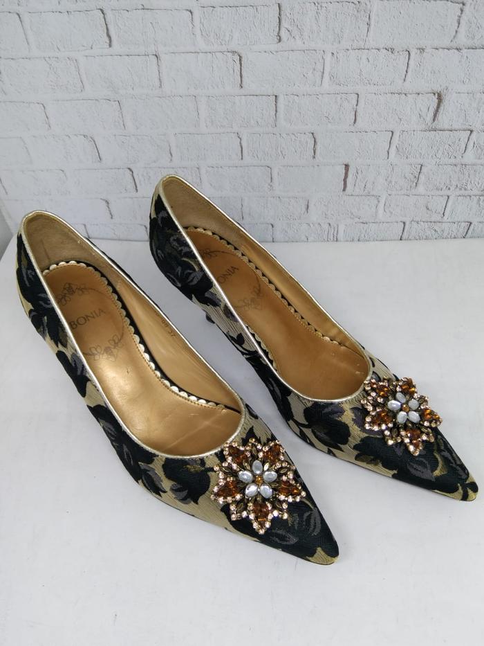 BONIA high heels size 37 motif flower
