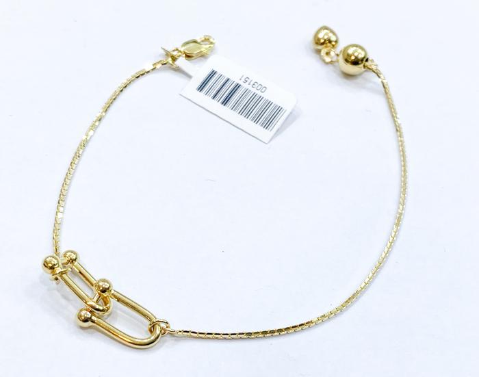Gelang emas kuning serut Tiva 700