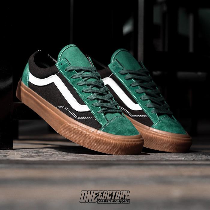 VANS STYLE 36 GUM SOLE GREEN FAIRWAY / FOREST NIGHT 100%ORIGINAL