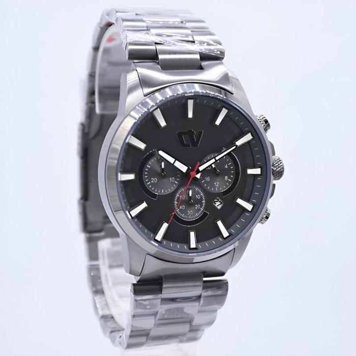 CHRIST VERRA CV C 10721L-16B GUN - Jam Tangan Pria Analog ORIGINAL