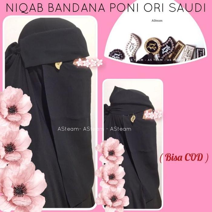 Cadar Niqab bandana poni Ori saudi / Niqab bandul BE bedoon essm