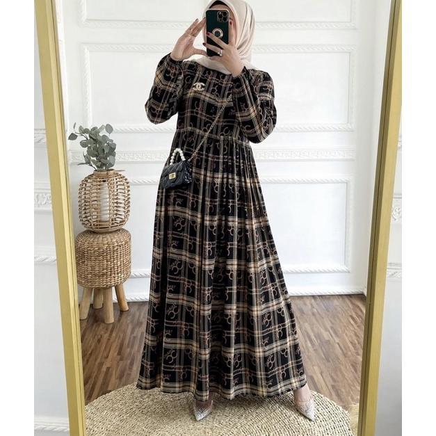 CLARABEL DRESS RAYON GAMIS MOTIF