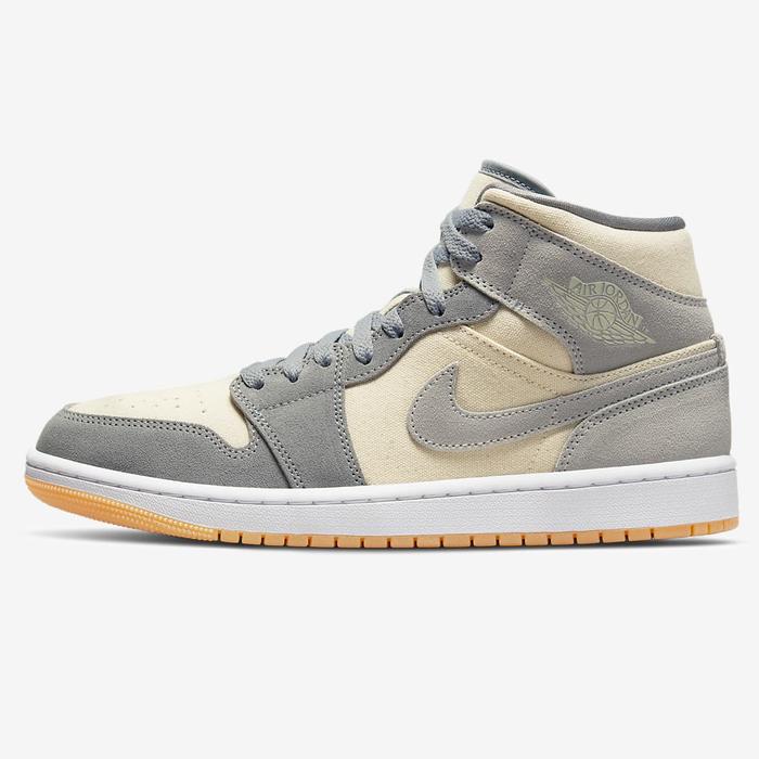 NIKE AIR JORDAN 1 MID SE COCONUT MILK PARTICLE GREY WHITE ORIGINAL