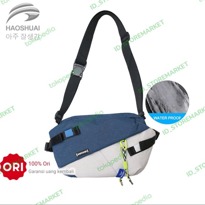 Tas Selempang Pria HAOSHUAI 1811 Anti air Bahan Dolby lotto Coated