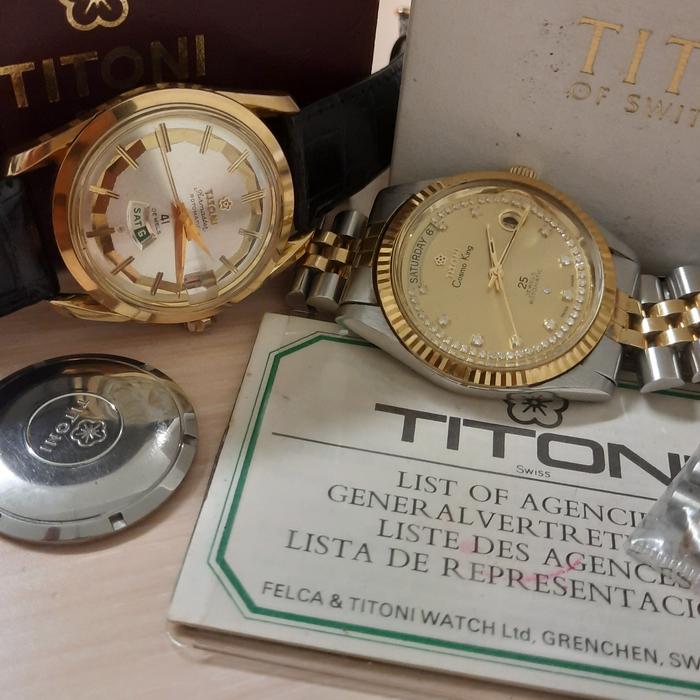 #SOLD Best Titoni Cosmoking Airmaster Automatic Vintage Swiss Original