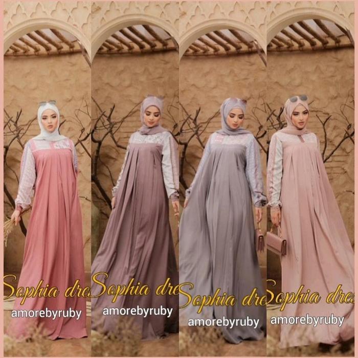 SOPHIA DRESS AMORE BY RUBY GAMIS CANTIK TERBARU TERLARIS