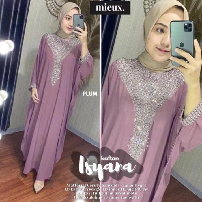ISYANA KAFTAN MIEUX kaftan payet jumbo original mieux