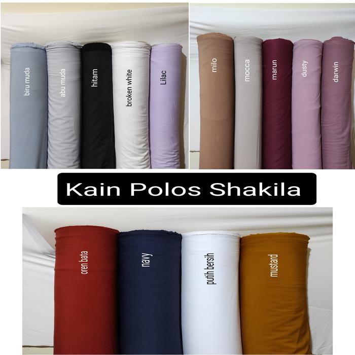 Kain Katun Shakila Stretch Eceran Meteran