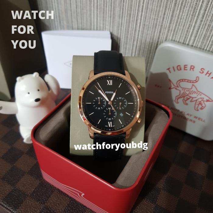 Jam Tangan Pria Fossil Neutra Chronograph Leather Watch FS5381 FS 5381