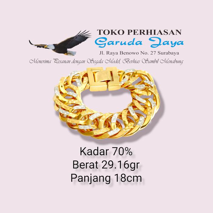 Gelang Rantai Sisik Naga VMP Emas 700 MT