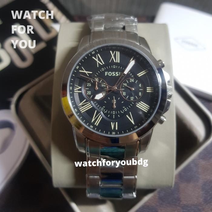 Jam Tangan Pria Fossil Grant Chrono Original FS 4994 FS4994 FOSIL WFY