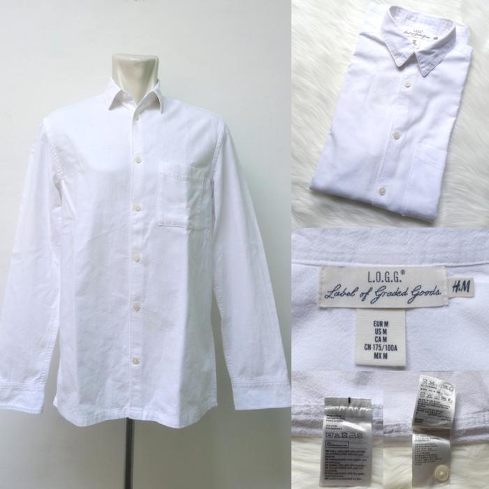 H&M LOGG Kemeja Lengan Panjang Pria