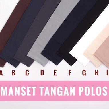 MANSET TANGAN POLOS / BROKAT / RENDA - handsock muslim wanita tanpa