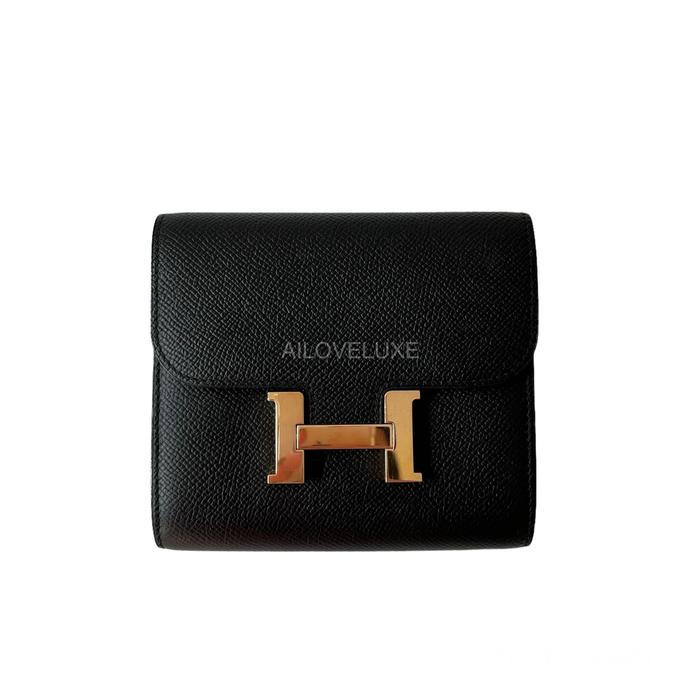 Authentic Hermes Constance Compact Wallet